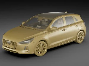 hyundai i30 2017 3D Model