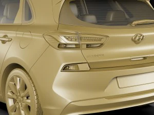 hyundai i30 2017 3D Model