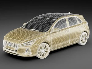 hyundai i30 2017 3D Model