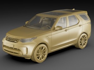 land rover discovery 2017 3D 模型