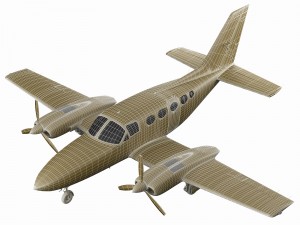 cessna 421 golden eagle 3D Модель