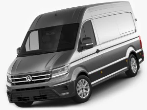 vw crafter ii 2017 l1h2 gesloten bestelwagen 3D Model