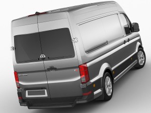 vw crafter ii 2017 l1h2 panel van 3D 모델