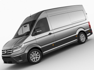 vw crafter ii 2017 l1h2 panel van 3D 모델