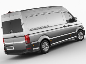 vw crafter ii 2017 l1h2 panel van 3D 모델