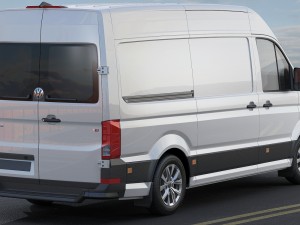 vw crafter ii 2017 l1h2 panel van 3D 모델
