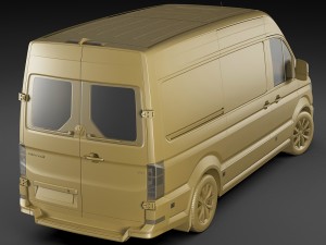 vw crafter ii 2017 l1h2 panel van 3D 모델