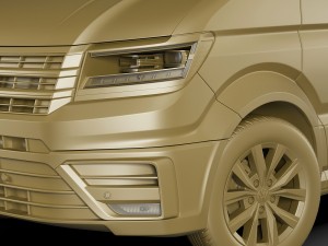 vw crafter ii 2017 l1h2 panel van 3D 모델
