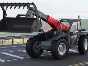 massey ferguson 9305 xtra telehandler Modelo 3D