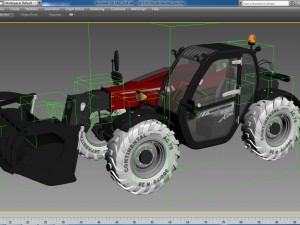 massey ferguson 9305 xtra telehandler Modelo 3D