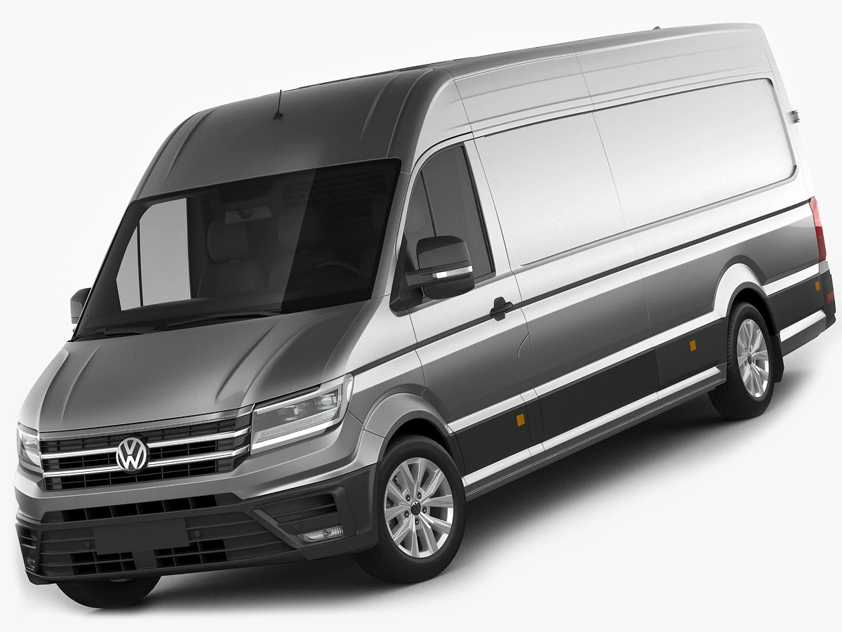 vw crafter ii 2017 l3h2 panel van 3D Model .c4d .max .obj .3ds .fbx .stl .blend 
