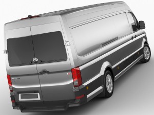 vw crafter ii 2017 l3h2 panel van 3D Model