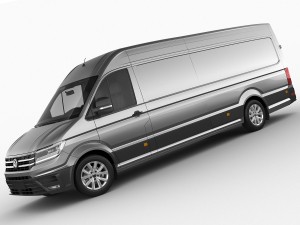 vw crafter ii 2017 l3h2 panel van 3D Model
