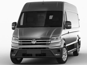 vw crafter ii 2017 l3h2 panel van 3D Model