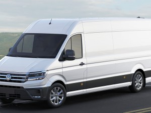 vw crafter ii 2017 l3h2 panel van 3D Model