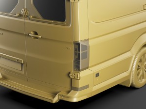 vw crafter ii 2017 l3h2 panel van 3D Model