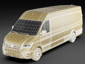 vw crafter ii 2017 l3h2 panel van 3D Model