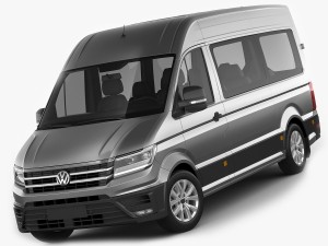 vw crafter ii 2017 l1h2 bus 3D Модель