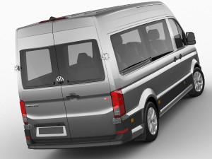 vw crafter ii 2017 l1h2 bus Model 3D