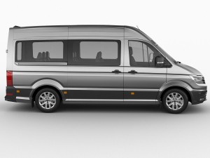 vw crafter ii 2017 l1h2 bus Model 3D