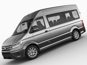 vw crafter ii 2017 l1h2 bus Model 3D