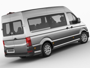 vw crafter ii 2017 l1h2 bus Model 3D
