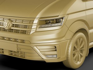 vw crafter ii 2017 l1h2 bus Model 3D