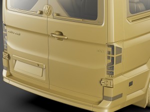vw crafter ii 2017 l1h2 bus Model 3D