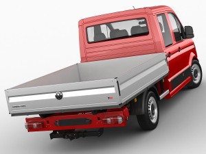 vw crafter 2017 double cab pickup 3D मॉडल