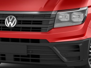vw crafter 2017 double cab pickup 3D मॉडल