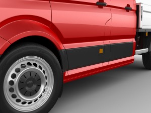 vw crafter 2017 double cab pickup 3D मॉडल