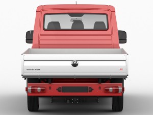 vw crafter 2017 double cab pickup 3D मॉडल