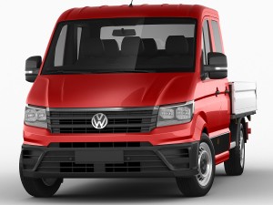 vw crafter 2017 double cab pickup 3D मॉडल