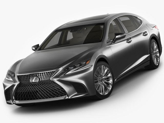 lexus ls500 2018 3D Модель .c4d .max .obj .3ds .fbx .stl .blend 
