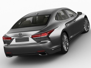 lexus ls500 2018 3D Модель