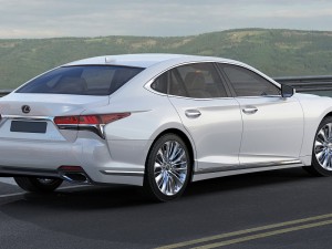 lexus ls500 2018 3D Модель