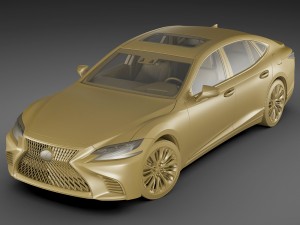 lexus ls500 2018 3D Модель