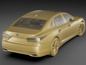 lexus ls500 2018 3D Модель