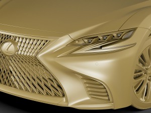 lexus ls500 2018 3D Модель