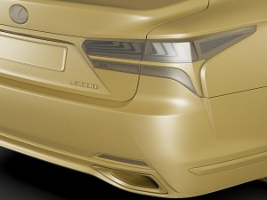 lexus ls500 2018 3D Модель