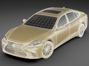 lexus ls500 2018 3D Модель