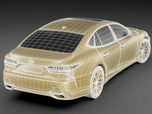 lexus ls500 2018 3D Модель