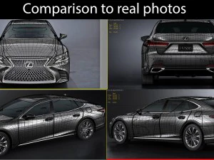 lexus ls500 2018 3D Model
