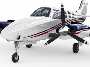 beechcraft baron g58 3D Model