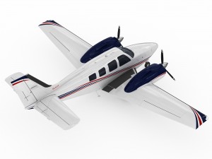 beechcraft baron g58 3D-Modell