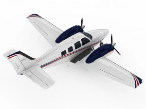 beechcraft baron g58 3D Model