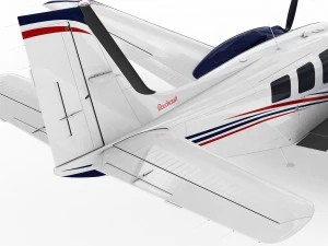 beechcraft baron g58 3D Model
