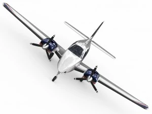 beechcraft baron g58 3D Model