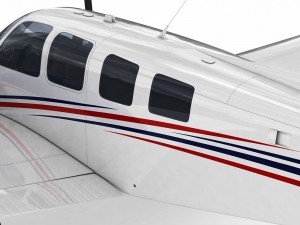 beechcraft baron g58 3D-Modell