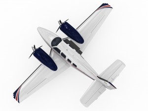 beechcraft baron g58 3D-Modell